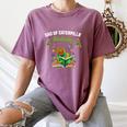 Dad Of Caterpillar Birthday Reading Books Lovers Women's Comfort Colors T-Shirt Blue Jean