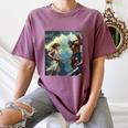 David And Goliath Bible Book Of Samuel King David Comic Women's Comfort Colors T-Shirt Blue Jean