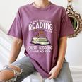 Day Without Reading Read Librarian Book Men Women Kids Women's Comfort Colors T-Shirt Blue Jean
