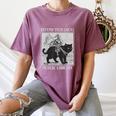 Defend Your Local Library Knight Cat Rider Book Lover Women's Comfort Colors T-Shirt Blue Jean