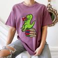Dino Reading Read Reading Librarian Book Men Boys Kids Women's Comfort Colors T-Shirt Blue Jean Dino Reading Read Reading Librarian Book Men Boys Kids Women's Comfort Colors T-Shirt Blue Jean
