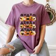 Educated Afro Women Girl Reading Book Future HBCU Grad Women's Comfort Colors T-Shirt Blue Jean