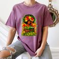 Educated Women Girls Reading Book Black History Month Women's Comfort Colors T-Shirt Blue Jean