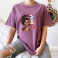 Education Is Freedom History Month Teacher Books Afro Women's Comfort Colors T-Shirt Blue Jean