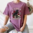 F-CAW-F I'm Reading Crow Book Lover Introvert Meme Women's Comfort Colors T-Shirt Blue Jean