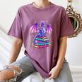 Fantasy Dragon Reading Books Bookworm Women's Comfort Colors T-Shirt Blue Jean Fantasy Dragon Reading Books Bookworm Women's Comfort Colors T-Shirt Blue Jean