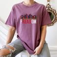 Freadom Shelf Read Reading Book Librarian Men Women Kids Women's Comfort Colors T-Shirt Blue Jean