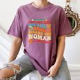 The Girl With The Books Became The Woman Writing Them Women's Comfort Colors T-Shirt Blue Jean