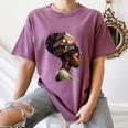Girl Crown Of Books African Teacher Black History BHM Women's Comfort Colors T-Shirt Blue Jean