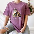 Girls Books I Do What I Want Calico Cat Lover Women's Comfort Colors T-Shirt Blue Jean Girls Books I Do What I Want Calico Cat Lover Women's Comfort Colors T-Shirt Blue Jean