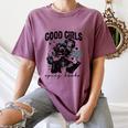 Good Girls Read Spicy Skeleton Book Club Women's Comfort Colors T-Shirt Blue Jean Good Girls Read Spicy Skeleton Book Club Women's Comfort Colors T-Shirt Blue Jean