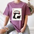 Grumpy Frog Books Music Kawaii Ink Japanese Women's Comfort Colors T-Shirt Blue Jean