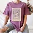 Hockey Romance Tarot Card Books Reader Cozy Reading Women's Comfort Colors T-Shirt Blue Jean