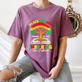 Honoring Past Inspiring Future History Month Book Tree Women's Comfort Colors T-Shirt Blue Jean