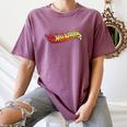Hot Wheels Comic Book Fire Logo Women's Comfort Colors T-Shirt Blue Jean Hot Wheels Comic Book Fire Logo Women's Comfort Colors T-Shirt Blue Jean