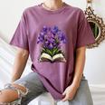 Irises Flowers Book Iris Floral Women's Comfort Colors T-Shirt Blue Jean Irises Flowers Book Iris Floral Women's Comfort Colors T-Shirt Blue Jean