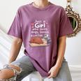 Just a Girl Who Loves Dogs Books Coffee T-Shirt Women's Comfort Colors T-Shirt Blue Jean Just a Girl Who Loves Dogs Books Coffee T-Shirt Women's Comfort Colors T-Shirt Blue Jean