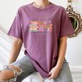 Just One More Chapter Book Lovers Reading Teacher Women's Comfort Colors T-Shirt Blue Jean Just One More Chapter Book Lovers Reading Teacher Women's Comfort Colors T-Shirt Blue Jean