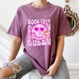 Library Book Fair Queen Vibe Groovy Tie Dye School Reading Women's Comfort Colors T-Shirt Blue Jean Library Book Fair Queen Vibe Groovy Tie Dye School Reading Women's Comfort Colors T-Shirt Blue Jean