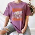 Library Halloween Book Lover Ghost With Books Women's Comfort Colors T-Shirt Blue Jean