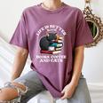 Life Is Better With Books Cats & Coffee Librarian Book Lover Women's Comfort Colors T-Shirt Blue Jean Life Is Better With Books Cats & Coffee Librarian Book Lover Women's Comfort Colors T-Shirt Blue Jean