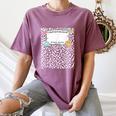 Matching Group Halloween Teacher Composition Book Notebook Women's Comfort Colors T-Shirt Blue Jean