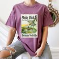 Moby Dick Book Cover Illustration Women's Comfort Colors T-Shirt Blue Jean