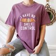 I Have No Shelf Control Book Lover Reading Bookworm Reader Women's Comfort Colors T-Shirt Blue Jean