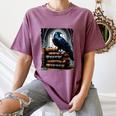 Raven On A Stack Of Books Wisdom Of Odin Women's Comfort Colors T-Shirt Blue Jean Raven On A Stack Of Books Wisdom Of Odin Women's Comfort Colors T-Shirt Blue Jean