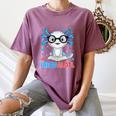 I Read Alotl Cute Axolotl Reading Book Lover Women's Comfort Colors T-Shirt Blue Jean