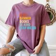 Read Banned Books Be Kind Stay Weird Women's Comfort Colors T-Shirt Blue Jean Read Banned Books Be Kind Stay Weird Women's Comfort Colors T-Shirt Blue Jean
