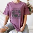 I Read Banned Books Women's Comfort Colors T-Shirt Blue Jean