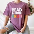 Read A Book Bruh Teacher Women's Comfort Colors T-Shirt Blue Jean