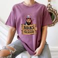 Read Book Reader Library Reading Librarian Pirate Bookworm Women's Comfort Colors T-Shirt Blue Jean