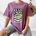 Read S'More Books Marshmallow Reading Smores Women's Comfort Colors T-Shirt Blue Jean Read S'More Books Marshmallow Reading Smores Women's Comfort Colors T-Shirt Blue Jean