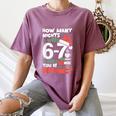 Reading 67 Meme English Teacher Christmas Book Lover Women's Comfort Colors T-Shirt Blue Jean