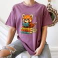 Reading Book Lover Red Panda Read Books Be Kind Stays Weird Women's Comfort Colors T-Shirt Blue Jean Reading Book Lover Red Panda Read Books Be Kind Stays Weird Women's Comfort Colors T-Shirt Blue Jean