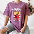 Reading Is My Jam I Love To Read Books Women's Comfort Colors T-Shirt Blue Jean