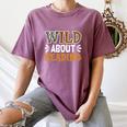 Reading Lover Apparel Wild About Reading Reading Books Women's Comfort Colors T-Shirt Blue Jean