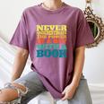 Retro Never Underestimate The Power Of a Boy With a Book Women's Comfort Colors T-Shirt Blue Jean Retro Never Underestimate The Power Of a Boy With a Book Women's Comfort Colors T-Shirt Blue Jean