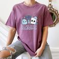 Rock Paper Scissors Nothing Beats Reading Book Lover Women's Comfort Colors T-Shirt Blue Jean