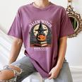 Salem Witch Book Club All Witches Welcome Halloween Reading Women's Comfort Colors T-Shirt Blue Jean