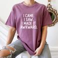 I Came I Saw I Made It Awkward Introvert Women's Comfort Colors T-Shirt Blue Jean