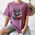 Scottish Terrier Reading a Book Dog Women's Comfort Colors T-Shirt Blue Jean