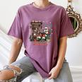 He Sees What You'Ve Been Reading Santa Christmas Bookish Women's Comfort Colors T-Shirt Blue Jean He Sees What You'Ve Been Reading Santa Christmas Bookish Women's Comfort Colors T-Shirt Blue Jean