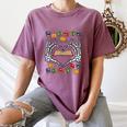 Skeleton Heart Read Reading Book Librarian Halloween Women Women's Comfort Colors T-Shirt Blue Jean