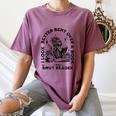 Smut Reader Skeleton Book Lover Dark Humor Art Premium Tri-Blend Women's Comfort Colors T-Shirt Blue Jean