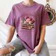 Spicy Books Spread Those Pages Like A Good Girl Dark Romance Women's Comfort Colors T-Shirt Blue Jean
