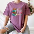 My Summer Is All Booked Book Reading Book Lover Women's Comfort Colors T-Shirt Blue Jean