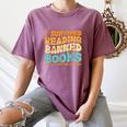 I Survived Reading Banned Books Read Librarian Men Women Women's Comfort Colors T-Shirt Blue Jean